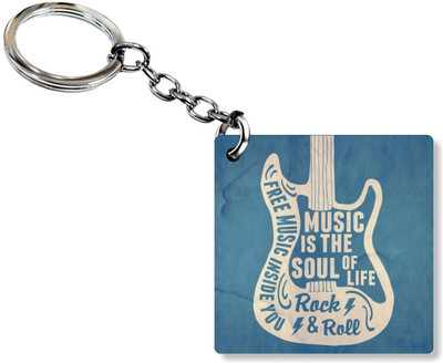 

Sivyati Guitar Print Key Chain