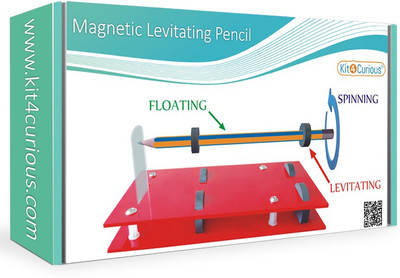 

Kit4Curious Magnetic Levitating Pencil Kit Scientific Showpiece and gift Box(Red)