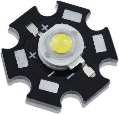 

Kit4Curious 1W high power LED light with aluminum heat sink (5 pcs) For Projects(Multicolor)