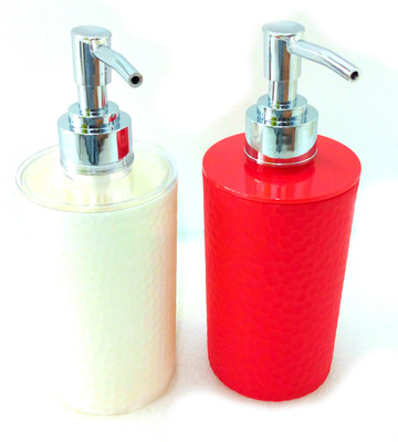 

Joyo 2 Liquid Hand Soap Dispenser Bottle 250 ml Soap, Gel, Lotion, Foam Dispenser(White, Red)