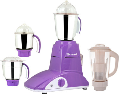 

Sunmeet Gadi4jar600W 600 W Mixer Grinder(Voilet, 4 Jars)