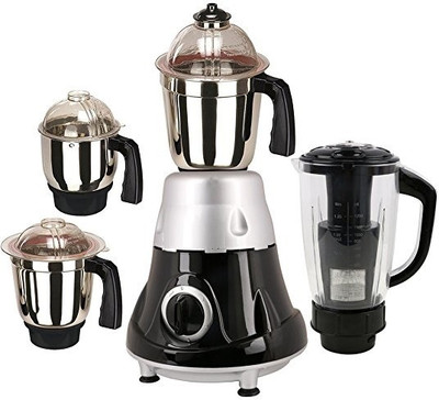 

Sunmeet metallic4jar600W 600 W Mixer Grinder(Black, 4 Jars)