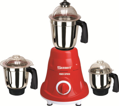 

Sunmeet Smart 600 W Mixer Grinder(Red, 3 Jars)