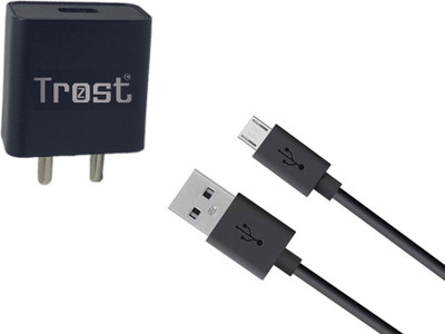 TROST Wall Charger Accessory Combo for Samsung J6 2018(Black)