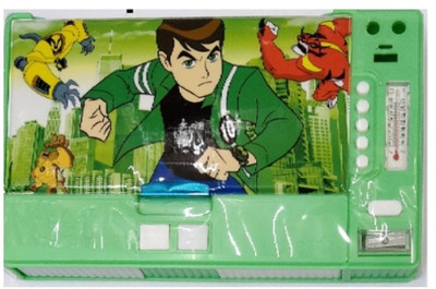 S2KCrafts ben10 s2kc-1005 ben10 plastic 8 buttons jumbo pencil box Art Plastic Pencil Box(Set of 1, Green)