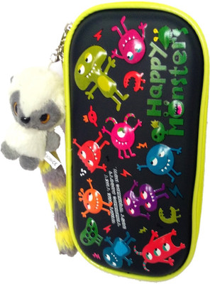 

TECHNOCHITRA MONSTER DESIGN GREEN MONSTER Art Canvas Pencil Box(Set of 1, Multicolor)