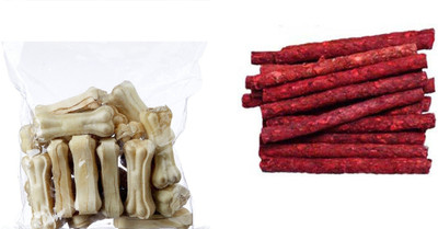 

Pets Empire Pressed Dog Bone 6 inches - 1 Kg and Mutton Sticks - 1Kg Mutton Dog Chew Chicken 2 kg Dry Dog Food(Pack of 2)