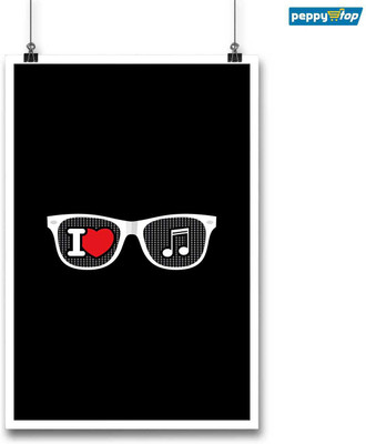 

Peppy Stop : Music Posters - I Love Music - Inspirational Posters 12'' x 18'' (without frame) Paper Print(18 inch X 12 inch, Rolled)