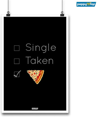 

Peppy Stop : Food Posters - Single Taken Pizza - Pizza Poster 12'' x 18'' (without frame) Paper Print(18 inch X 12 inch, Rolled)