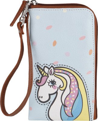 

Thathing Unicorn Mobile Phone Pouch Wristlet with Card Slots Mobile Pouch(Blue, Multicolor)