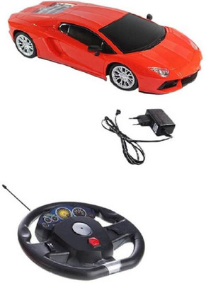 

P17 collection Steering Wheel Controlled 1:16 Scale Rechargeable RC Lamborghini Aventador(Red)