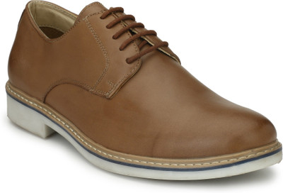 

Babla traders Babla Leather Office Formal Shoes Lace Up For Men(Tan