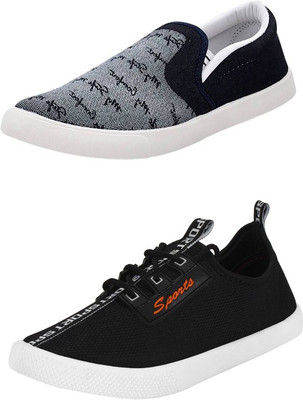 

Trenqs Loafers For Men(Multicolor, Grey