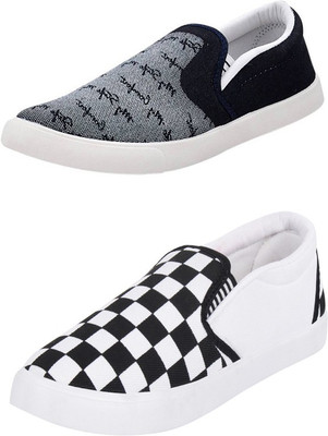 

Trenqs Loafers For Men(Multicolor, Grey