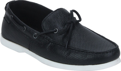 

Red Tape Men Leather Boat Shoes For Men(Black