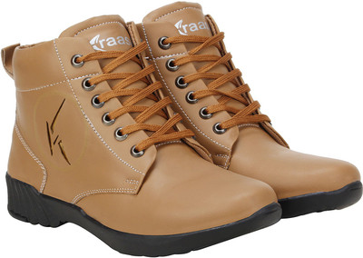 

Kraasa Biker Boots For Men(Beige