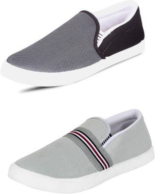 

Trenqs Loafers For Men(Multicolor, Grey