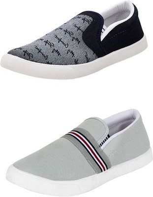 

Trenqs Loafers For Men(Multicolor, Grey