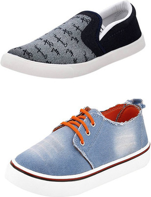 

Trenqs Loafers For Men(Multicolor, Grey