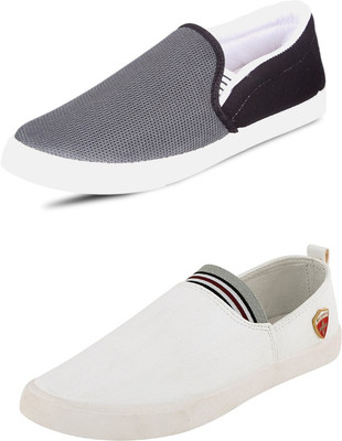 

Trenqs Loafers For Men(Multicolor, Grey