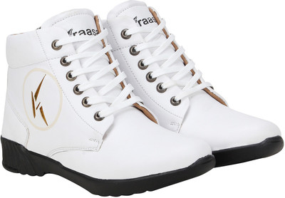 

Kraasa Biker Boots For Men(White