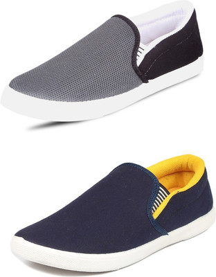 

Trenqs Loafers For Men(Multicolor, Grey