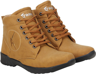 

Kraasa Biker Boots For Men(Tan