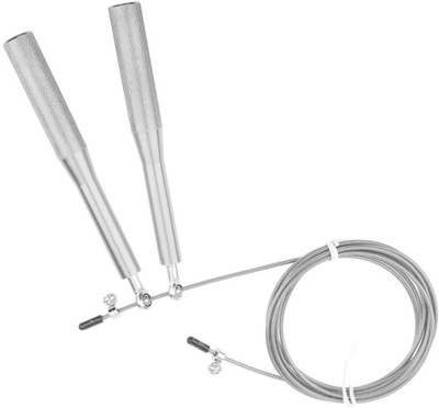 

KGN Metal Speed Aluminum Jump Rope Speed Skipping Rope(Silver, Length: 305 inch)