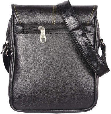 

HANDCUFFS Men & Women Casual Black Leatherette Sling Bag