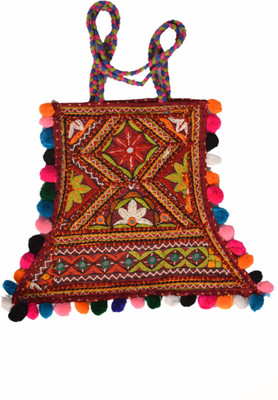 

ETHNIC TRADITIONL HANDICRAFT Women Formal Multicolor Cotton Shoulder Bag
