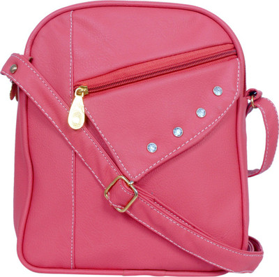

VKENTERPRISESSERVICES Women Casual, Formal Pink PU Sling Bag
