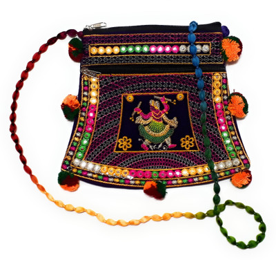 

Unique Fashion Women Evening/Party, Casual, Formal Multicolor Velvet Sling Bag