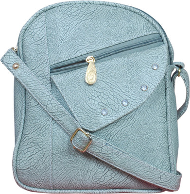 

VKENTERPRISESSERVICES Women Casual, Formal Blue PU Sling Bag