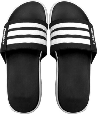 

ADHIRAJ Superstar House Slippers For Men And Boys Slides, Black
