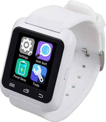 

mindmaker U8 BLUETOOTH SMART WATCH WITH CALLING AND SMOOTH TOUCH BRIGHT WHITE COLOR (WHITE REGULAR WHITE STRIP) WHITE Smartwatch(White Strap REGULAR)