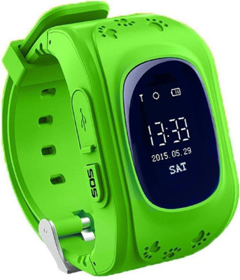 

M-STARK Q50 Smart Watch For Kids black Smartwatch(Blue Strap Free size)