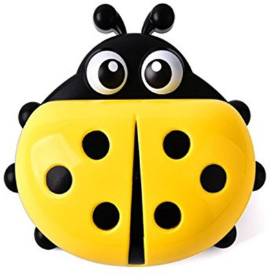 

Epyz Lady Bug Soap Dish Cartoon Dish Funky Soap Dish For Kids.Cartoon Lady Bug Plastic Holder Dish Soap Box(Yellow)
