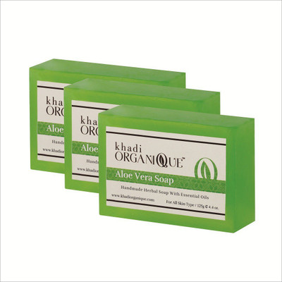 

Khadi Organique Aloevera Soap(375 g, Pack of 3)