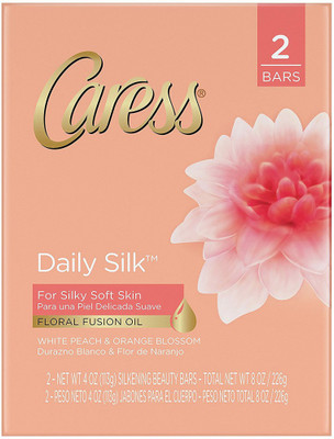 

Caress Daily Silk Soap White Peach & A Blend Of Silk Blossom 2 Bars(226 g, Pack of 2)