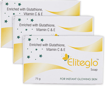 

ELITEGLO Soap For Glowing & Brightening Skin (Pack of 3)(225 g, Pack of 3)