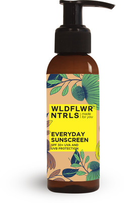 

WLDFLWR NTRLS Everyday Sunscreen with Carrotseed and Avocado OilSPF 30+ UVA and UVB Protection - SPF 30+ PA+(100 ml)