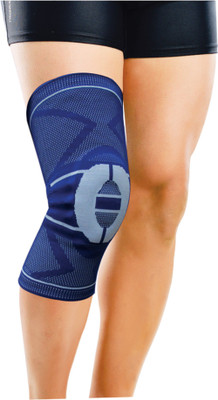 

Dyna GenuGrip 3D Knitted Knee Brace Left Leg Knee Support (S, Blue)