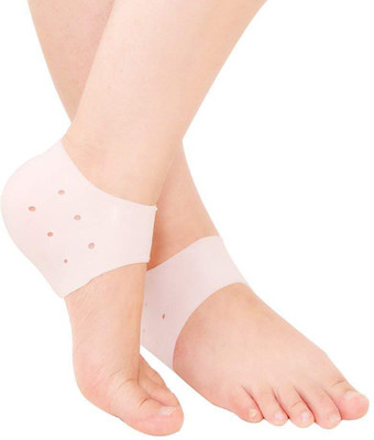 

QUINERGYS Gel Heel Sleeve - Shock absorption, Heel Spur, Callous Softener, Heel Support Heel Support(White, Clear-30
