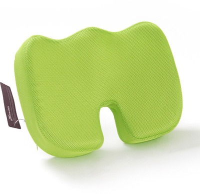 

Grin Health Coccyx Seat Cushion With Memory Foam for Sciatica, Coccyx, Tailbone Hip Support (Free Size, Green)