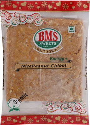 

BMS Sweets Organic Nice Peanut Chikki(100 g, Pouch)