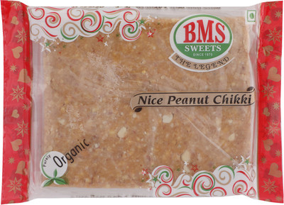 

BMS Sweets Organic Nice Peanut Chikki(200 g, Pouch)
