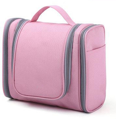 

TecMac Travel Hanging Toiletry Makeup Cosmetic Bag, Waterproof Travel Organizer Travel Toiletry Kit(Pink)