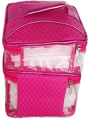 

napurse Make Up Kit, Vanity Kit, Cosmetic Kit,... 2 Vanity Box(Pink)