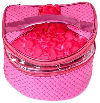 

na purse N A PURSE Pink Vanity Kit, Makup Kit, Cosmetic Kit, Organizer Bag 2 Vanity Box(Pink)
