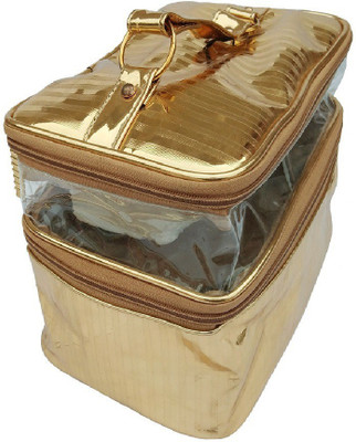 

napurse Make Up Kit, Vanity Kit, Cosmetic Kit,... 2 Vanity Box(Gold)
